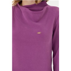 Kadın Violet Dik Yaka Sweatshirt
