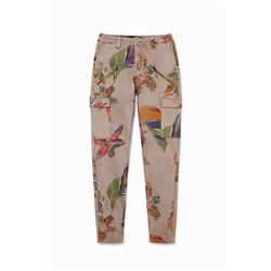 Pantalón cargo camoflower