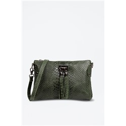 Bandolera de piel Savina Verde