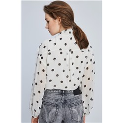 Camisa de seda Blanco