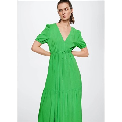 Vestido largo fluido -  Mujer | MANGO OUTLET España