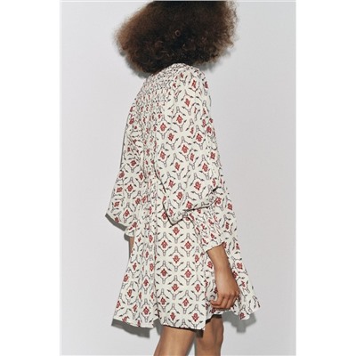 ZW COLLECTION PRINTED SHORT DRESS