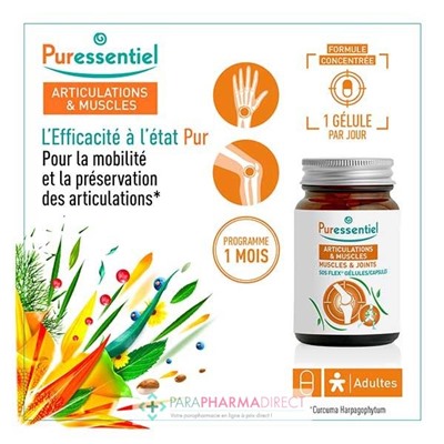 Puressentiel Articulations & Muscles SOS Flex Gélules 30 gélules