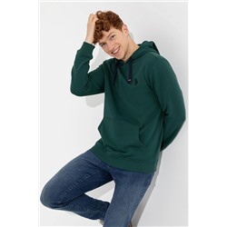 Erkek Yeşil Kapüşonlu Sweatshirt