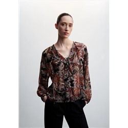 Blusa volantes lazo