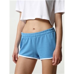 BASIC PLUSH SHORTS WITH PIPING