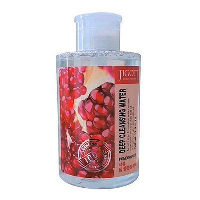 JIGOTT POMEGRANATE DEEP CLEANSING WATER Очищающая вода с экстрактом граната 530мл