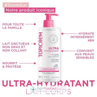 Topicrem Ultra-Hydratant - Lait Corps 200ml