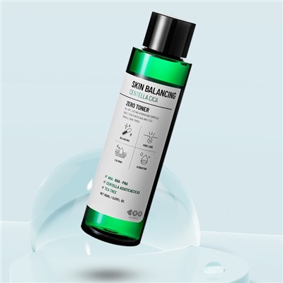 Skin Balancing Centella Cica Zero Toner, Успокаивающий кислотный тонер