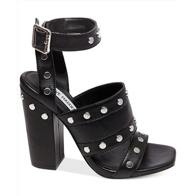 Steve Madden Jansen Studded Block-Heel Sandals