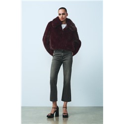 MID-RISE FLARED CROPPED TRF JEANS