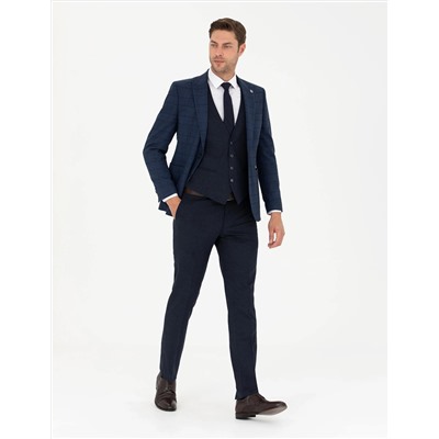 Lacivert Slim Fit Takım Elbise