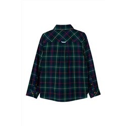 Camisa Azul marino y verde oscuro