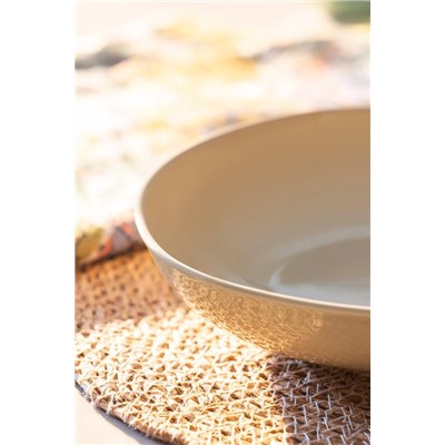 Souci Yemek Tabağı - Bej - 22 cm
