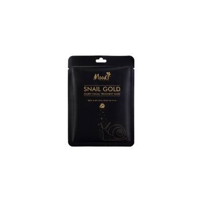 Маска для лица Moods Snail Gold Starry 38 мл / Moods Snail Gold Starry Facial Treatment Mask 38 ml