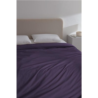 Manon King Size %100 Pamuk Ranforce Düz Nevresim - Mor