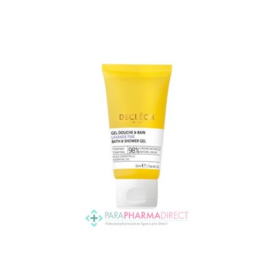 Decléor Lavande Fine Gel Douche Tonifiant 50ml Format Voyage