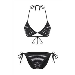TRENDYOLMİLLA Siyah Üçgen Normal Bel Regular Bikini Takımı TBESS25BT00164