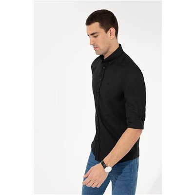 Pierre Cardin Siyah Slim Fit Gömlek G021GL004.000.1467784.VR046