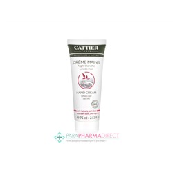 Cattier Crème Mains Argile Blanche Lys de Mer Anti-Tâches Anti-Age BIO 75ml
