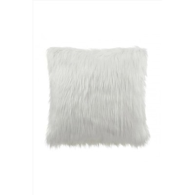 LadiesHome Beyaz Peluş Kırlent Kılıfı 1.sınıf Kumaş MWpls001