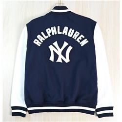 Куртка бейсбольная из флиса с аппликацией в виде букв RALPH LAURE*N