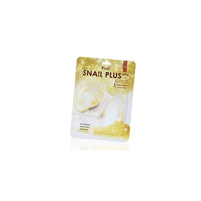 Тканевая маска для лица Snail plus с улиточной слизью и золотом Moods 38 мл / Moods Snail plus Gold Facial Mask 38ml