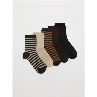 PACK OF 5 PAIRS OF PRINTED LONG SOCKS