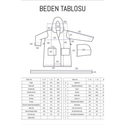 Brest İpliği Boyalı Unisex %100 Pamuk Şalyaka Bornoz - Mavi