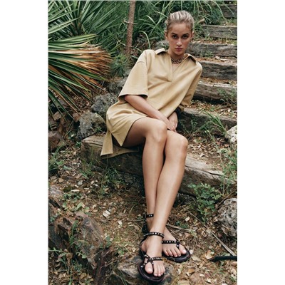SUEDE LEATHER DRESS ZW COLLECTION LIMITED EDITION