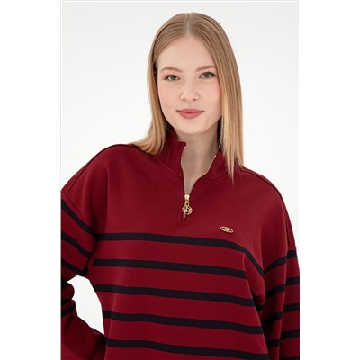 Kadın Bordo Sweatshirt