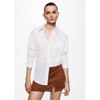 Minifalda antelina -  Mujer | MANGO OUTLET Melilla