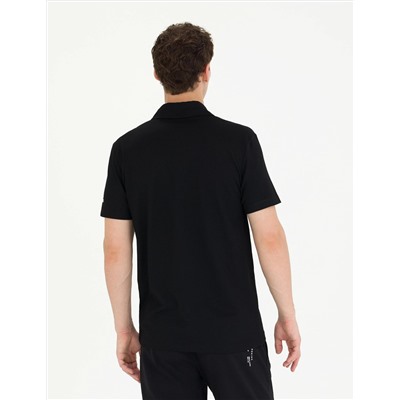 Siyah Slim Fit Polo Yaka Tişört