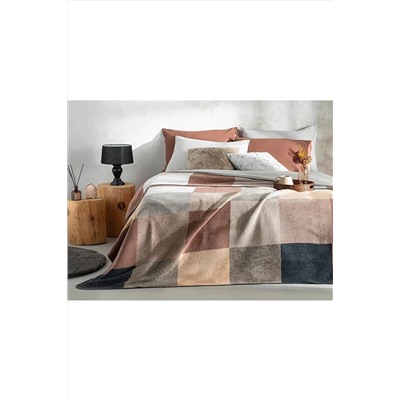 English Home Block Pamuklu Tek Kişilik Battaniye 150x200 Cm TYC00638607426