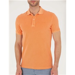 Turuncu Slim Fit Polo Yaka Tişört