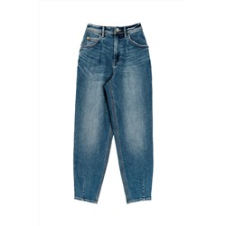 Vaquero mom fit de tiro alto Azul oscuro