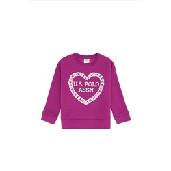 Kız Çocuk Menekşe Sweatshirt