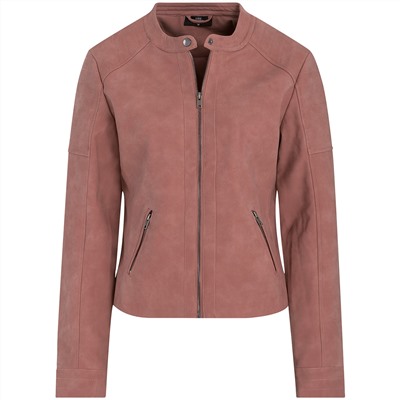 Damen Lederimitatjacke im Biker-Look