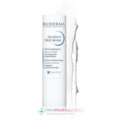 Bioderma Atoderm Stick Lèvres Ultra-Hydratant 2x4 gLot  × 2