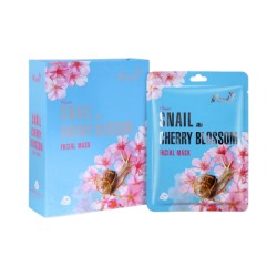 BELOV MOODS FLOWER SNAIL CHERRY BLOSSOM FACIAL MASK 38 ML / ПИТАТЕЛЬНАЯ МАСКА ДЛЯ ЛИЦА С МУЦИНОМ УЛИТКИ И ЭКСТРАКТОМ ЦВЕТОВ ВИШНИ ОТ BELOV 38 МЛ