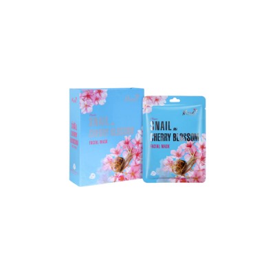 BELOV MOODS FLOWER SNAIL CHERRY BLOSSOM FACIAL MASK 38 ML / ПИТАТЕЛЬНАЯ МАСКА ДЛЯ ЛИЦА С МУЦИНОМ УЛИТКИ И ЭКСТРАКТОМ ЦВЕТОВ ВИШНИ ОТ BELOV 38 МЛ