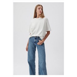 MaviBeyaz Basic Tişört Oversize / Geniş Kesim 1610317-70057