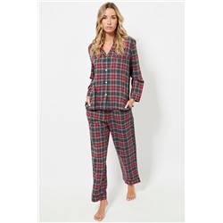 Pantalón de pijama cintura alta - Antracita jaspeado