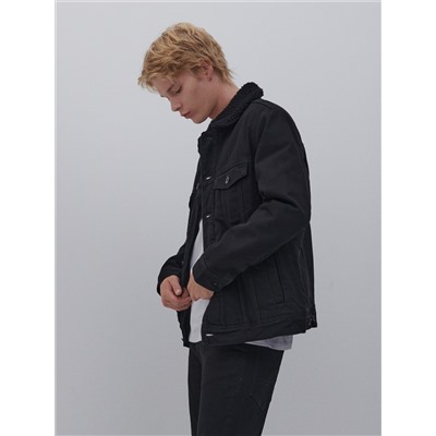 Sherpajacke aus Denim