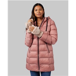 WOMEN'S PLUSH FUR FLIP-TOP MITTENS