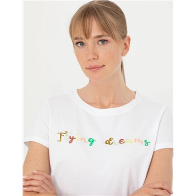 Beyaz Comfort Fit Tişört