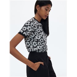 Gemusterte Bluse