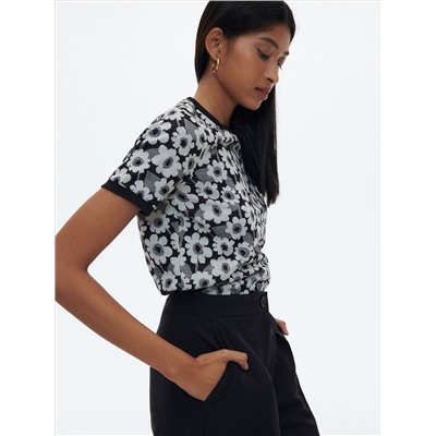 Gemusterte Bluse