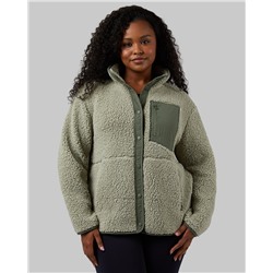 WOMEN'S COZY SHERPA SNAP JACKET