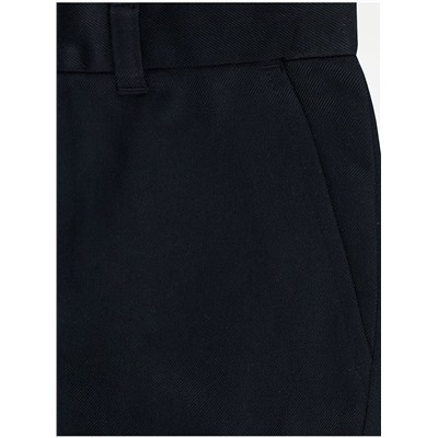 Boys Navy Slim Leg School Trousers 2 Pack